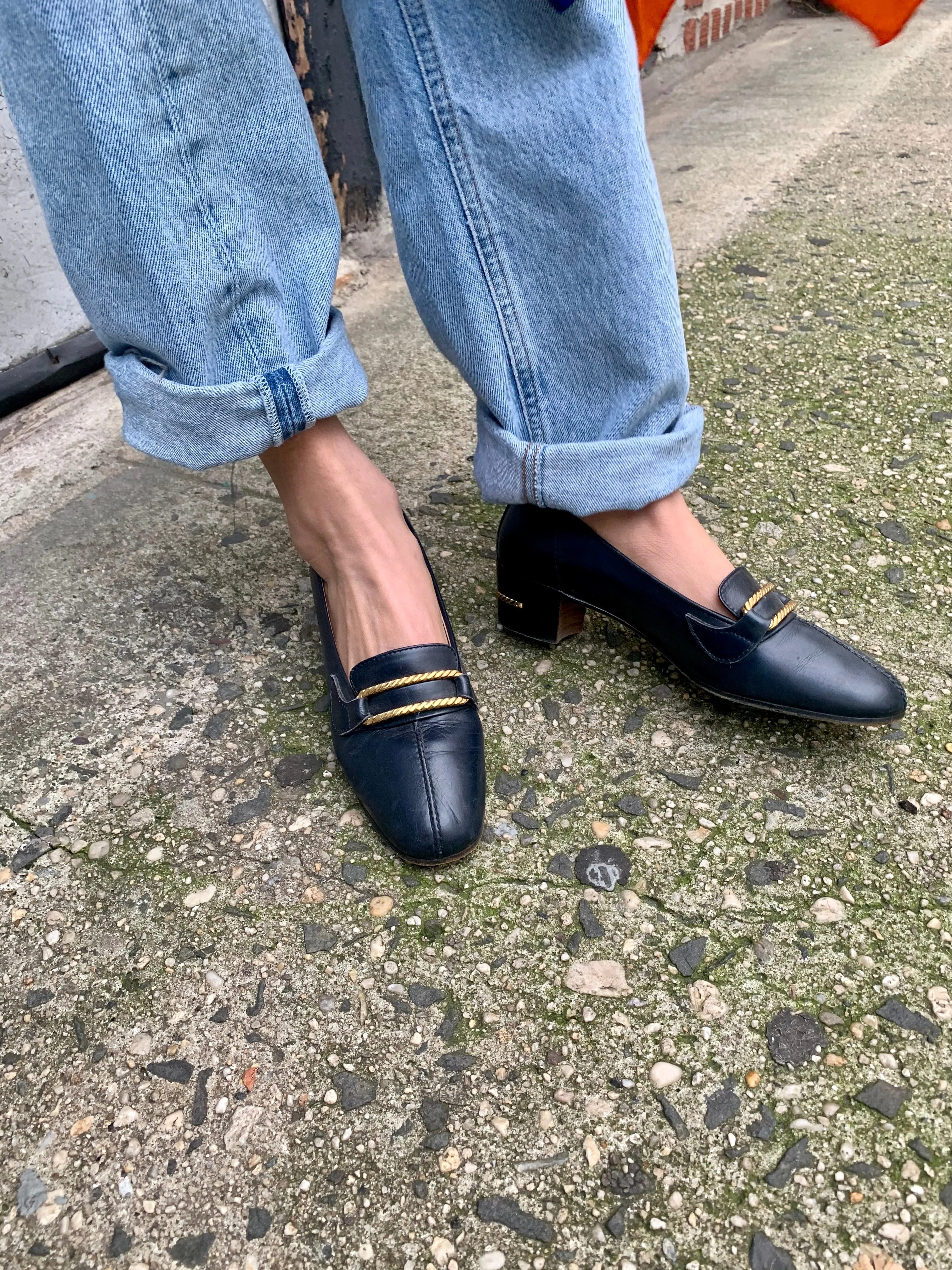 1970s Gucci Navy Loafers - SOLD