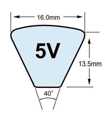 5V2000 V-Belt - 200.0" Length