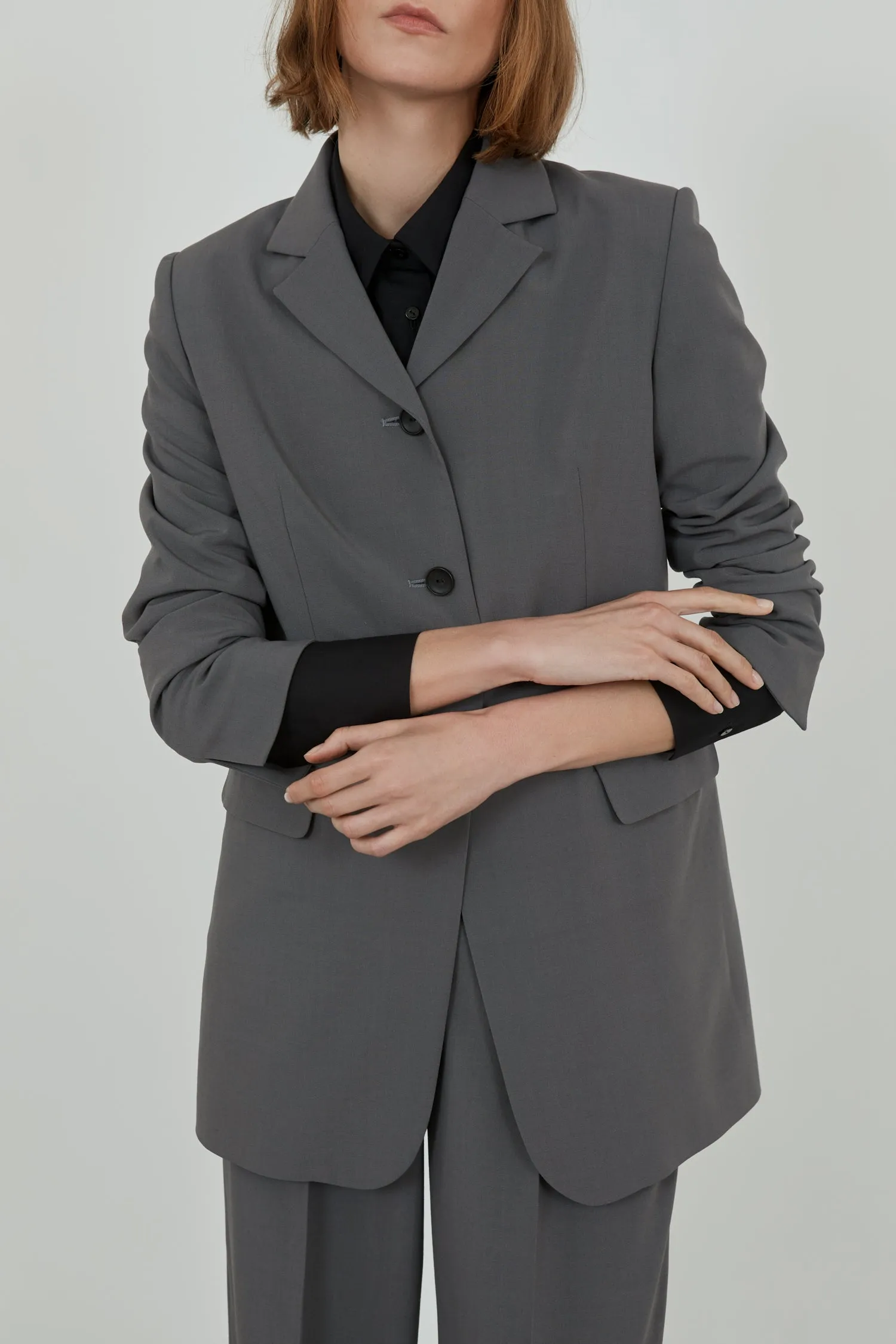 Adriana blazer | Grey - Wool blend