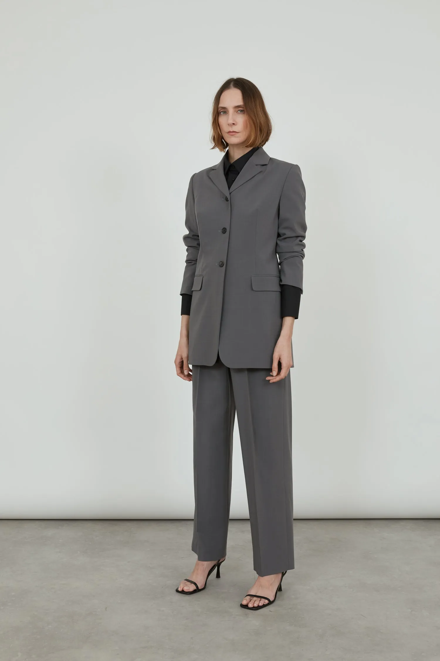 Adriana blazer | Grey - Wool blend