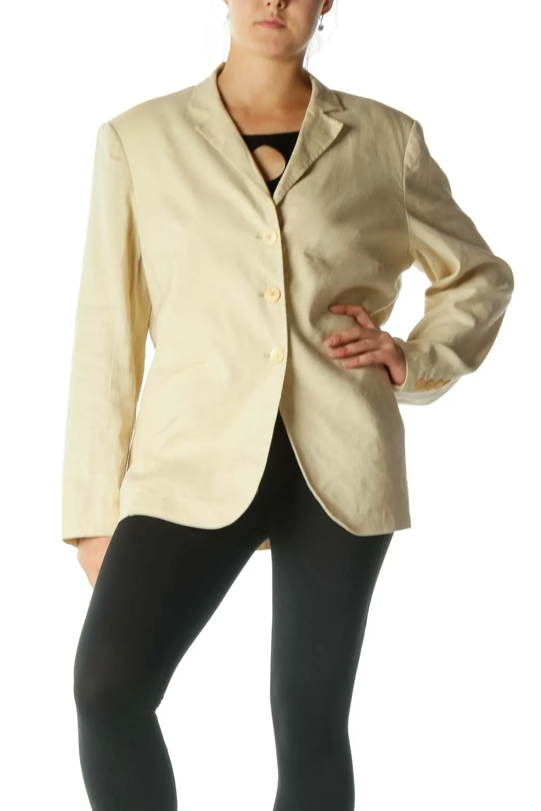 Beige Structured Jacket