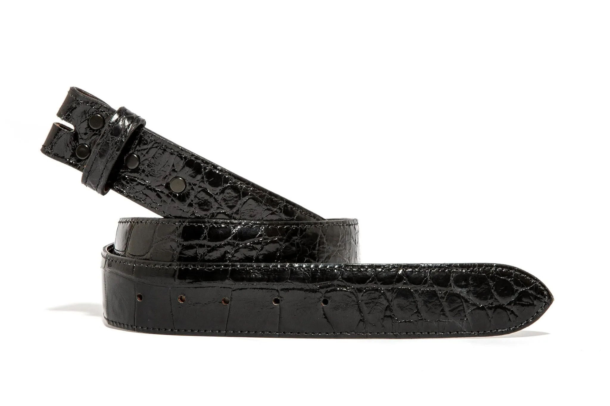 Black Alligator Classic Strap