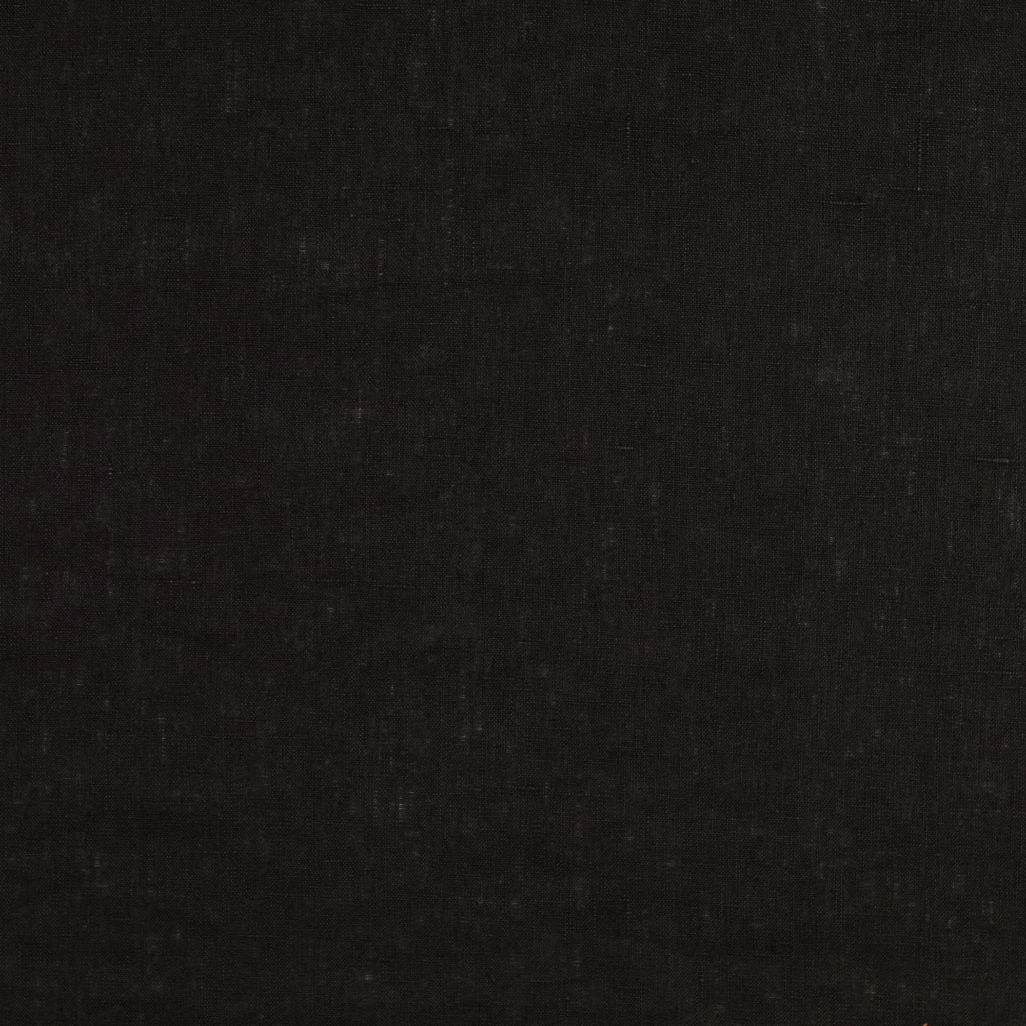 Black Pure Fine Linen Fabric