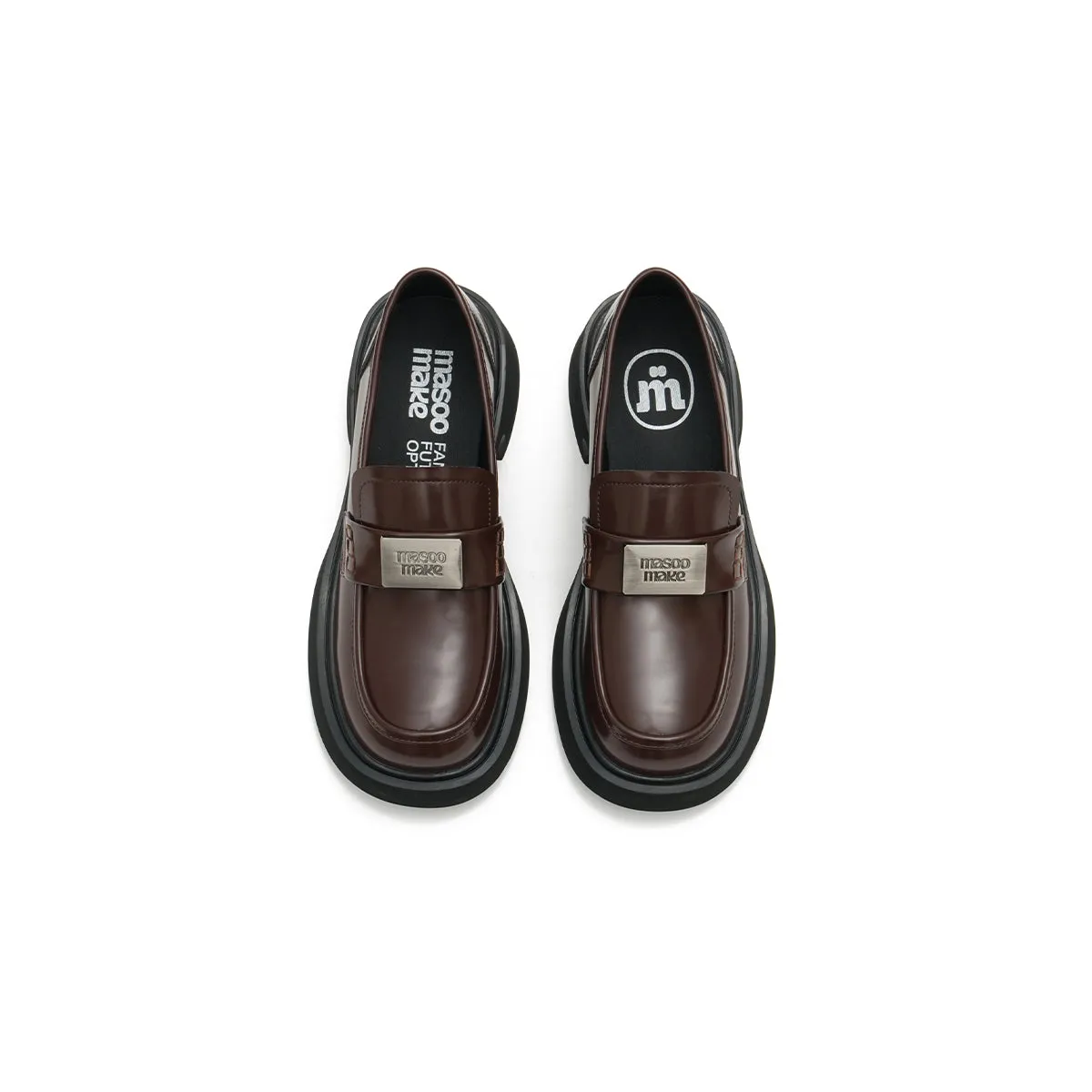 British Style Glossy Leather Loafers