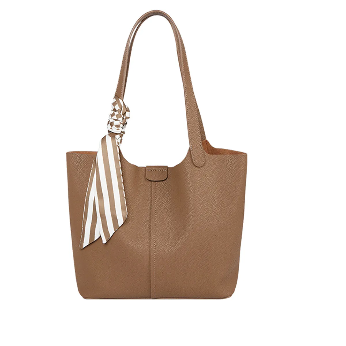 Brown Mahogany Large Tote Bag