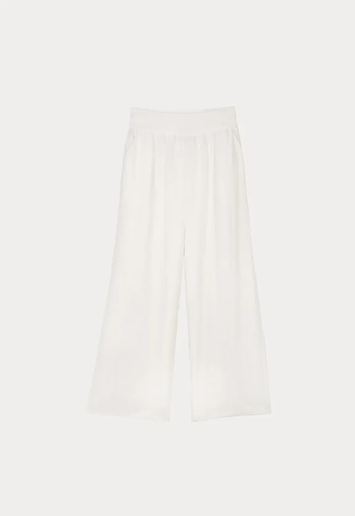 Choice High Waist Trouser Off White