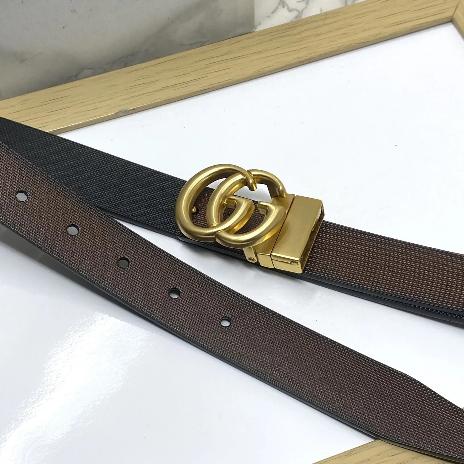 Classic Small GG Reversible Strap Belt -JonasParamount