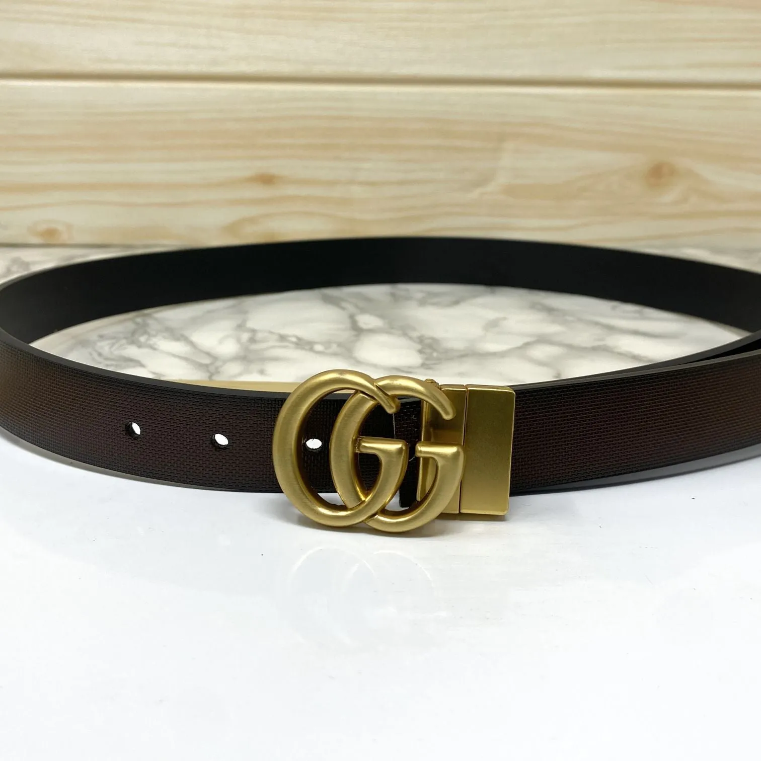 Classic Small GG Reversible Strap Belt -JonasParamount