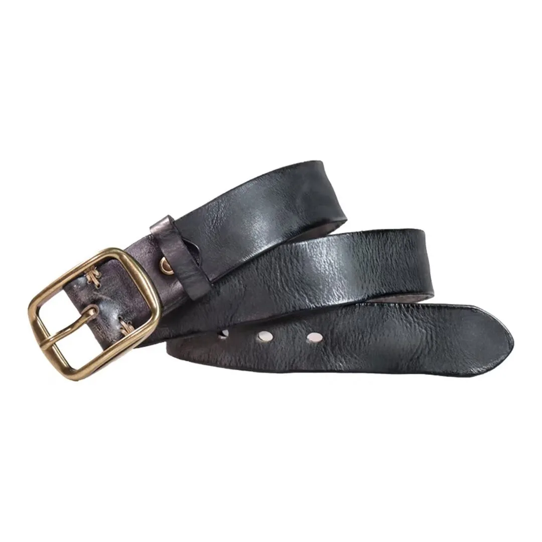 Classic Solid Cowskin Belt