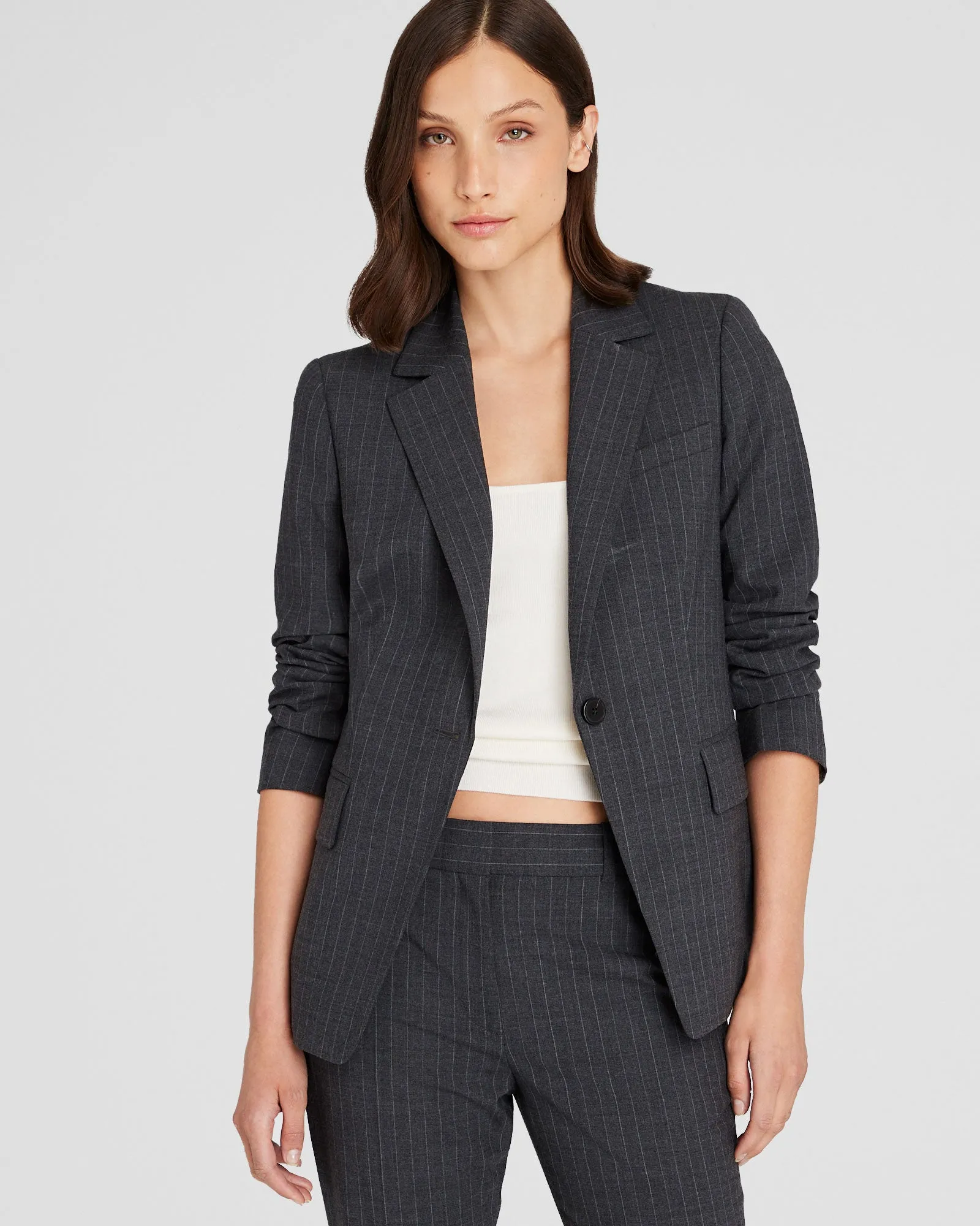 Cutaway Borrem Pinstripe Blazer