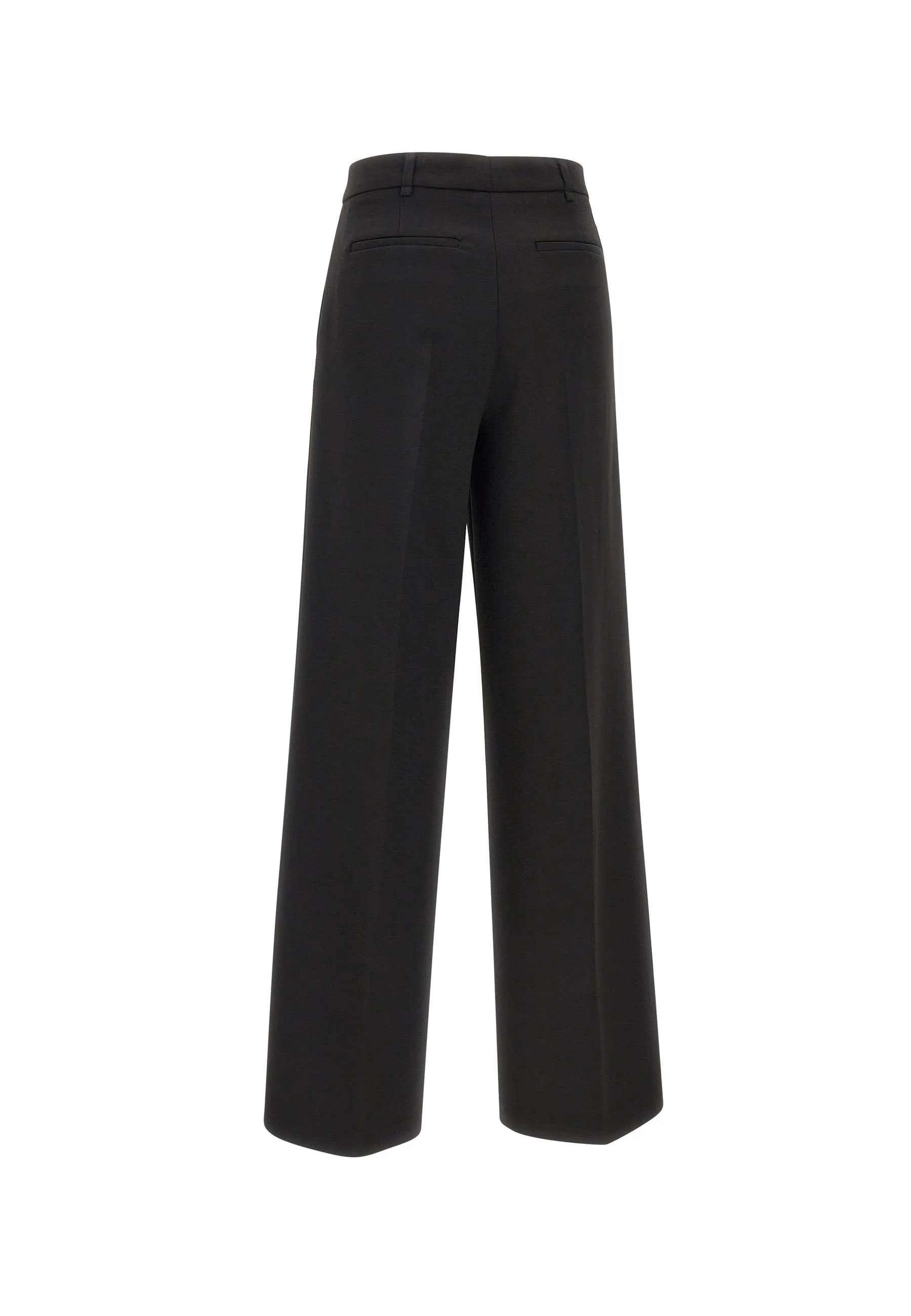 High Waist Black Palazzo Trousers