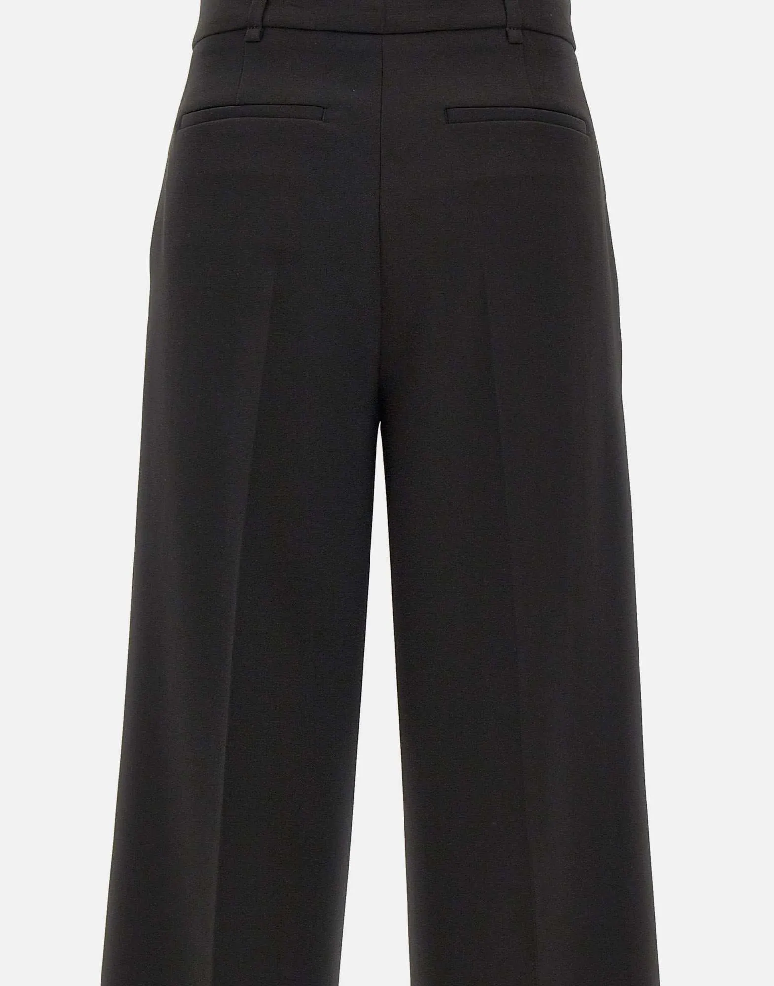 High Waist Black Palazzo Trousers