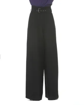 High waist palazzo trousers