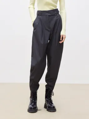 High Waist Tapered Trousers