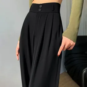 Ivyshape | Casual Pleated Trousers for Women