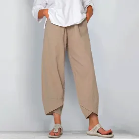 Ivyshape | Classic Linen Trouser Pants for Women