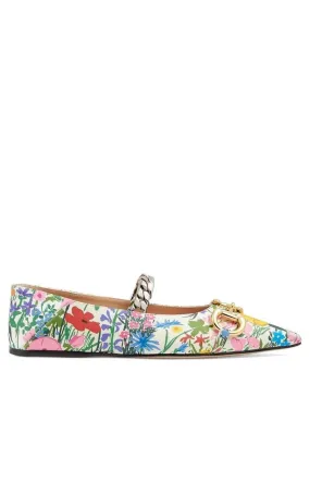 Ken Scott Floral Ballerina Shoes