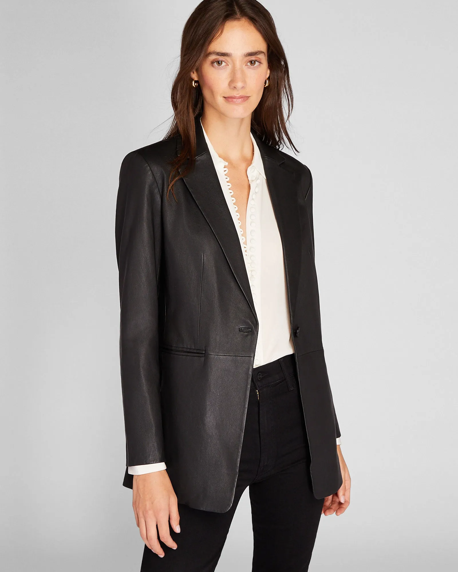 Leather Blazer