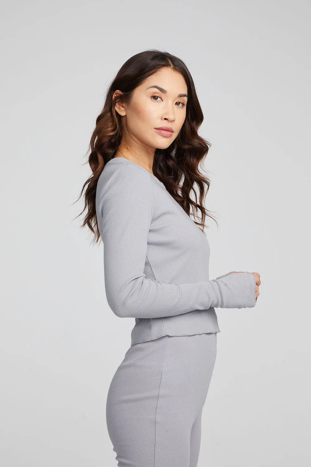 Moonlight Silver Grey Long Sleeve