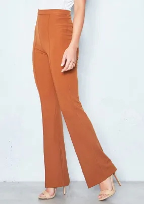 Nikita Rust High Waist Straight Leg Trousers