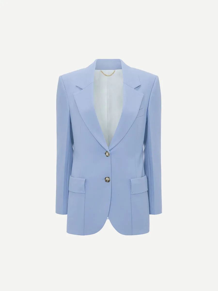 Patch Pocket Jacket in Bluebell