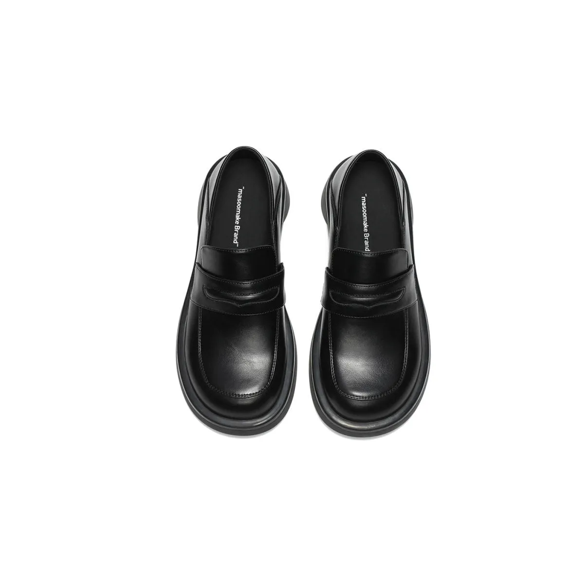 Preppy Black Platform Loafers