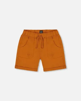 Stretch Twill Short Vibrant Orange