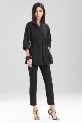 Structured Texture Belted Jacket