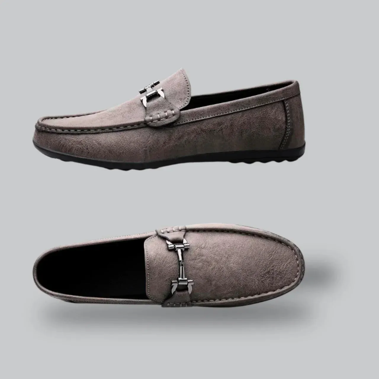 Stylish Men's Slip-On Shoes with Premium Leather Finish