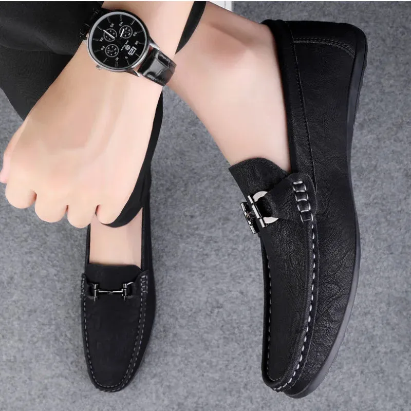 Stylish Men's Slip-On Shoes with Premium Leather Finish