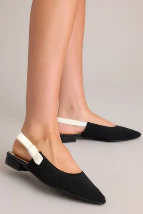 Timeless Memories Black Pointed Toe Flats