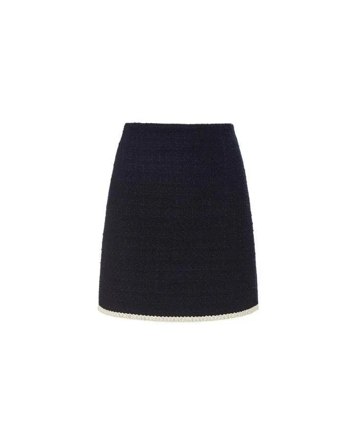 Veronica Beard Roman Tweed Short Skirt