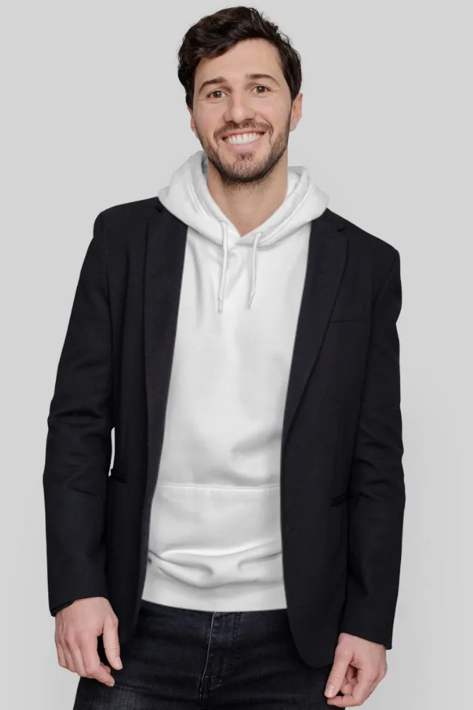 White Hoodie for men