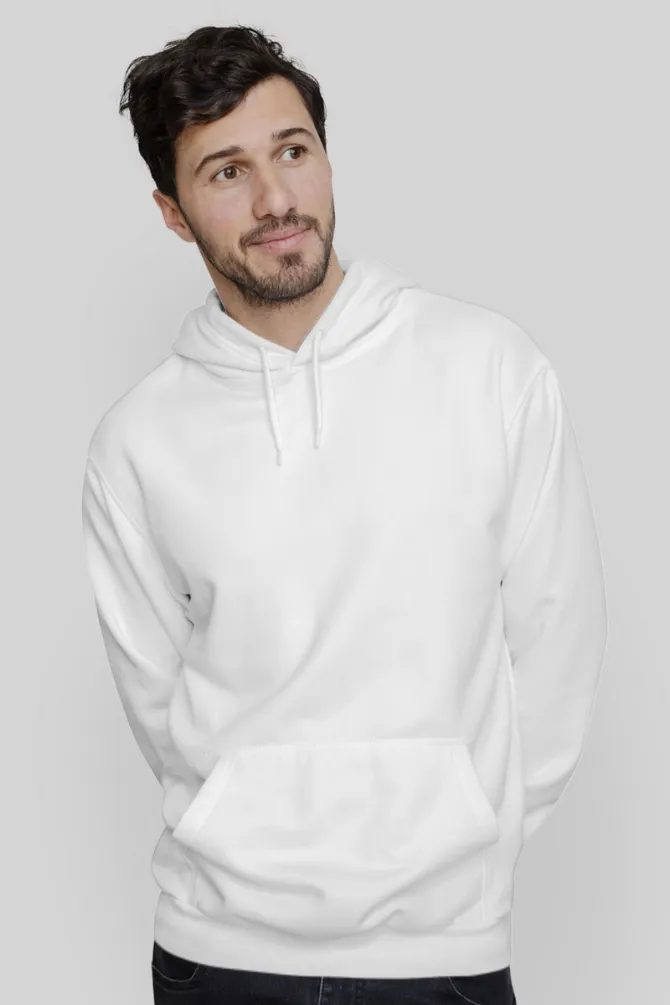 White Hoodie for men