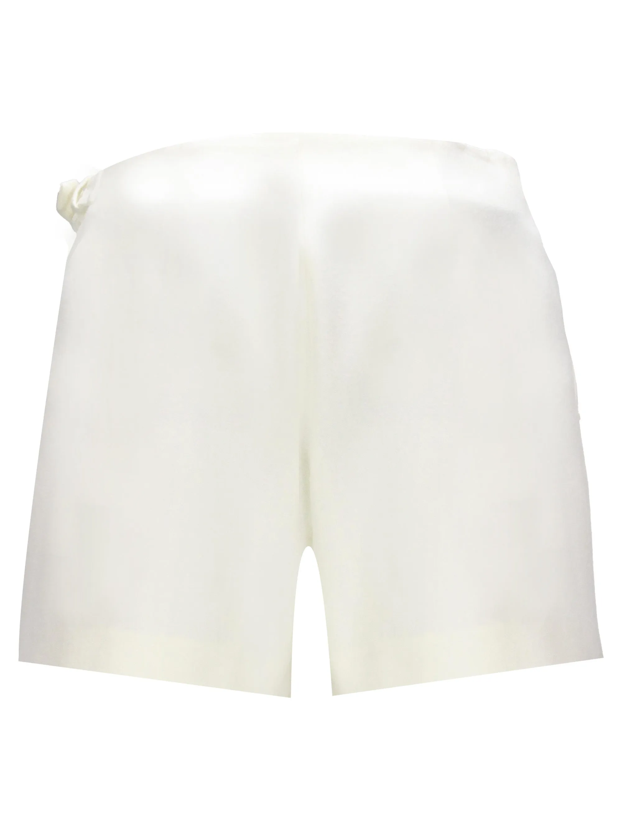 White Virgin Wool Floral Appliqué Skirt