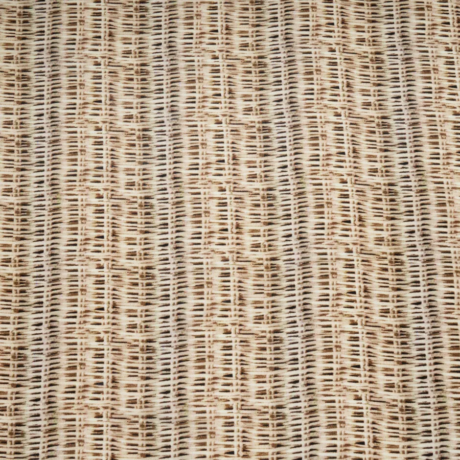 Wicker Wood Printed Silk Gazar