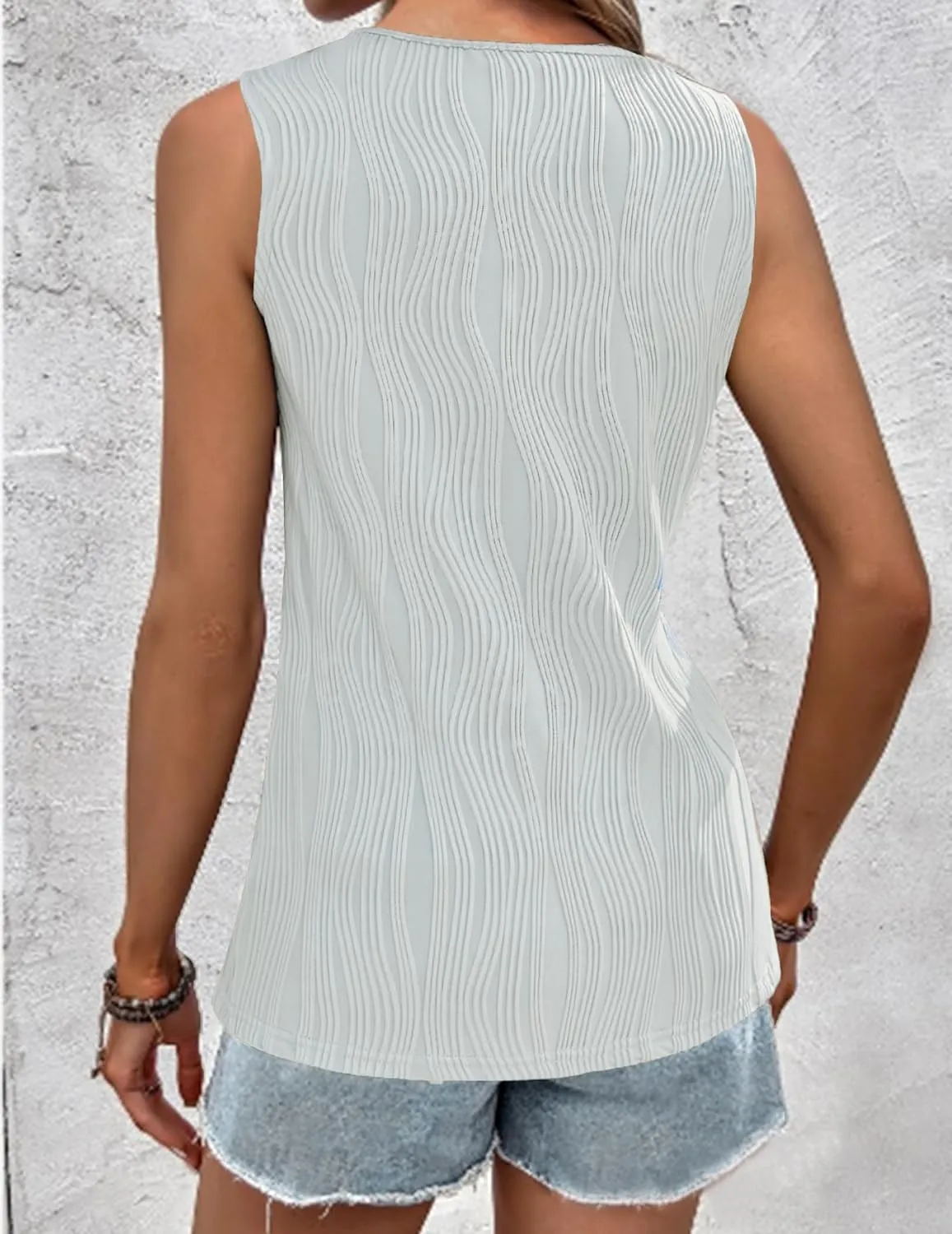 Zeagoo Sleeveless Summer Casual Basic Shirts