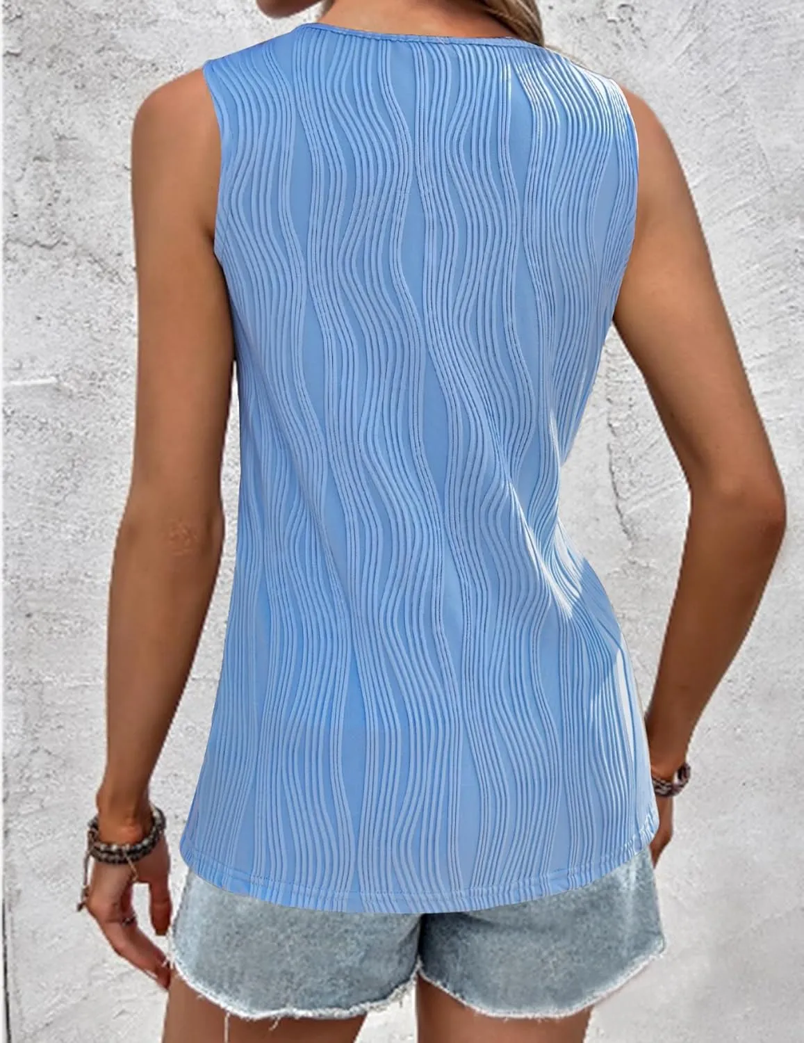 Zeagoo Sleeveless Summer Casual Basic Shirts